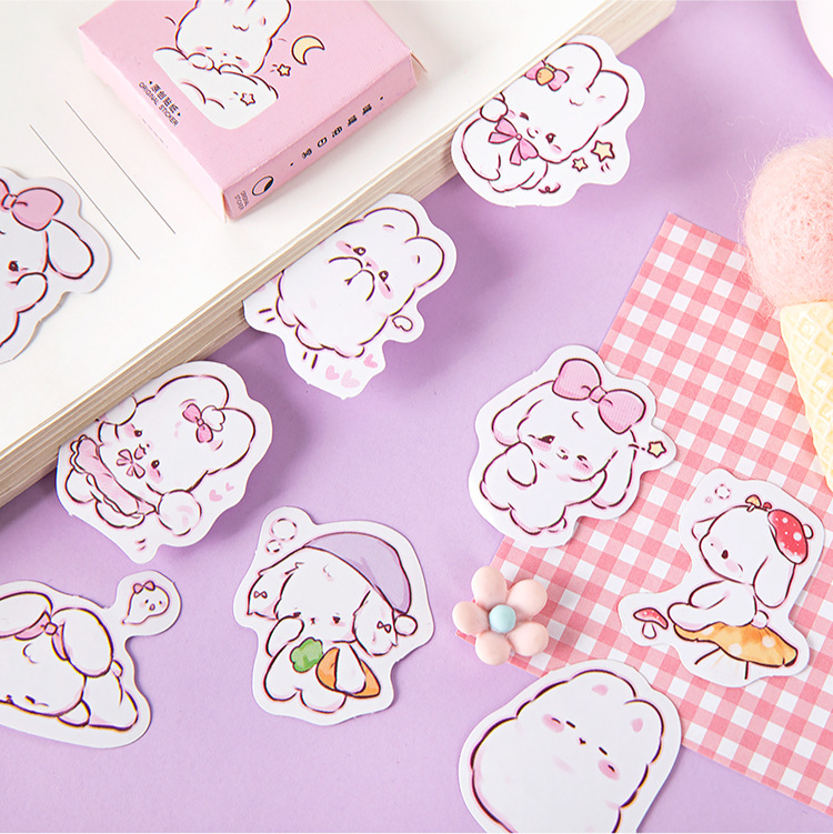 45 ピース/箱かわいいウサギ毎日かわいいデコレーションステ - Planned Parenthood のレビューと価格