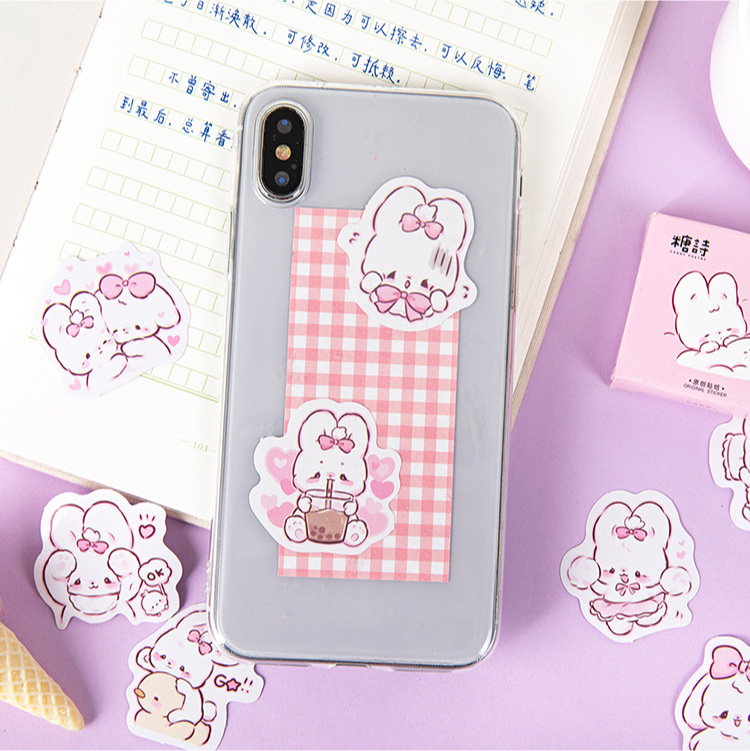 45 ピース/箱かわいいウサギ毎日かわいいデコレーションステ - Planned Parenthood のレビューと価格