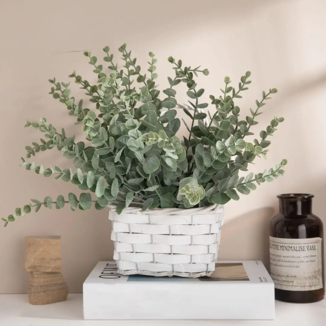 10 個 38 センチメートルユーカリの茎人工ユーカリの葉家 - Fiddle Leaf Fig のレビューと価格