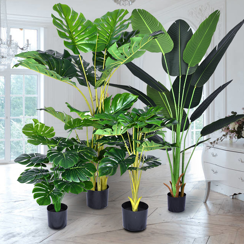 大きなトロピカルヤシの人工カメ,竹の木の枝,日曜大工の家族, - Fiddle Leaf Fig のレビューと価格
