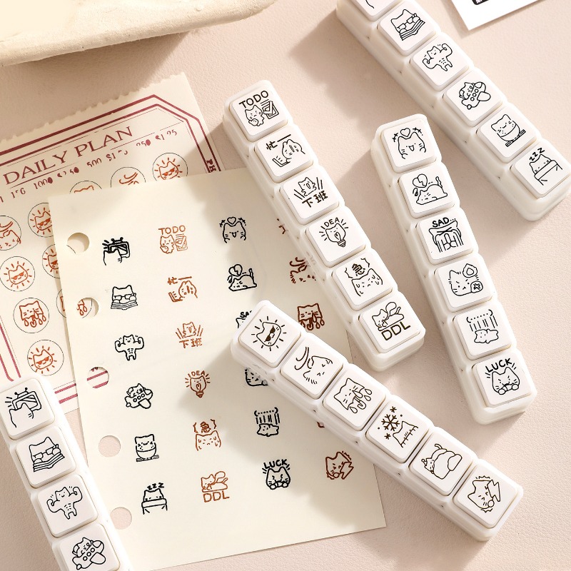 かわいい猫の絵文字スタンプ日常生活仕事良い気分シリーズ漫画ミ - Planned Parenthood のレビューと価格