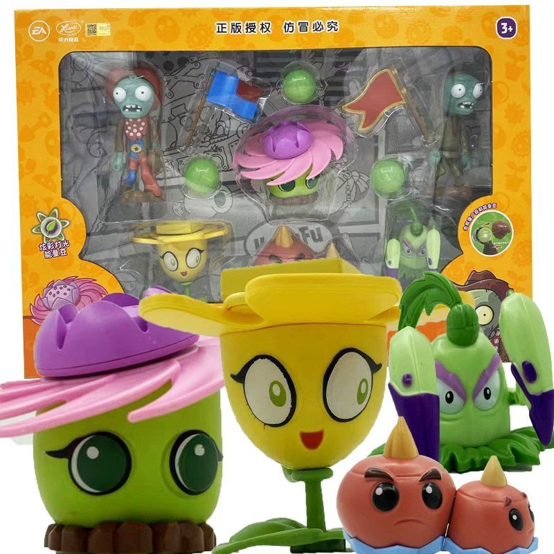 植物とゾンビのおもちゃセット,収納ボックス,照明エンドウ豆, - Plant Parent Vs Planta のレビューと価格