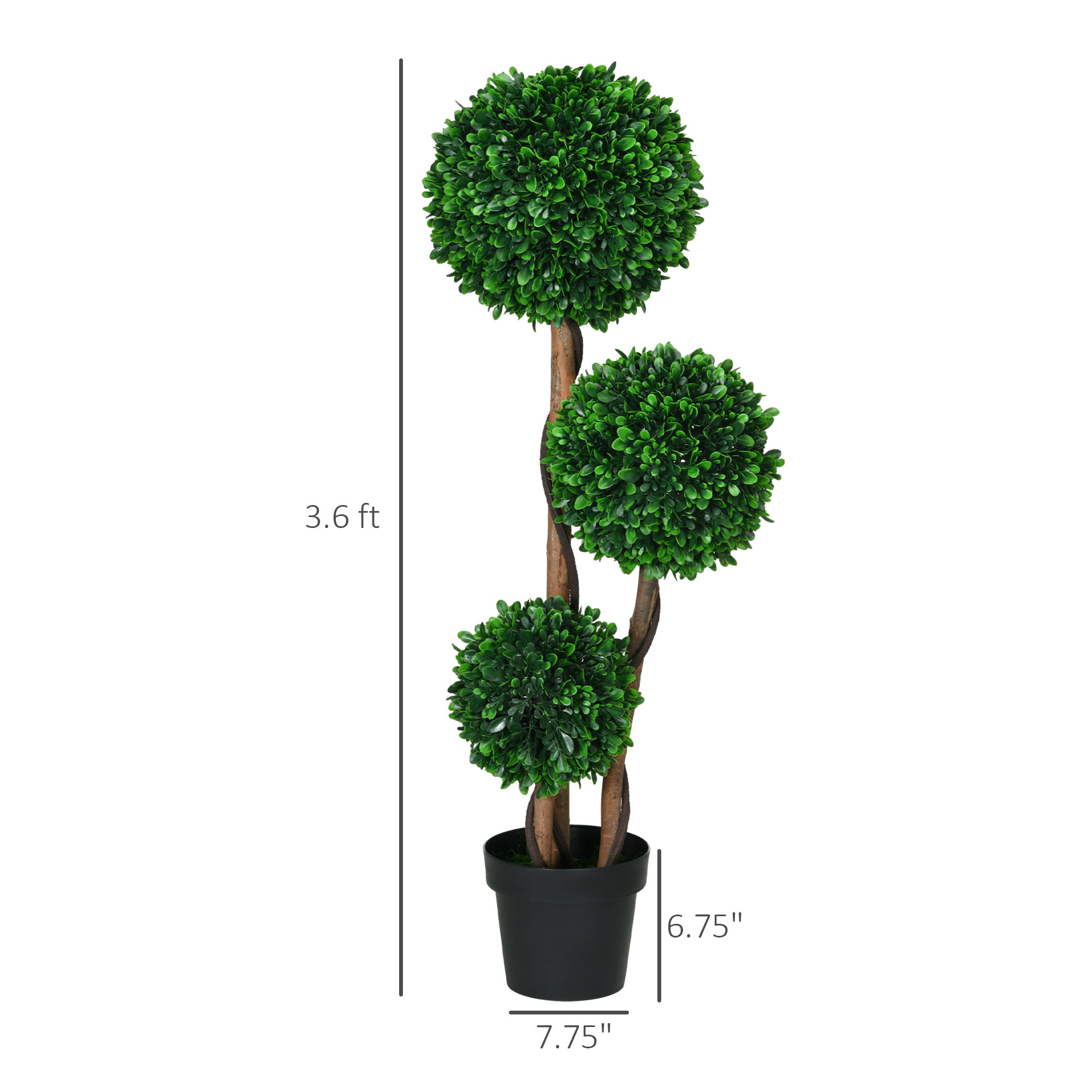 HOMCOM 43インチ人工フィドルリーフフィグツリー、28 - Fiddle Leaf Fig のレビューと価格