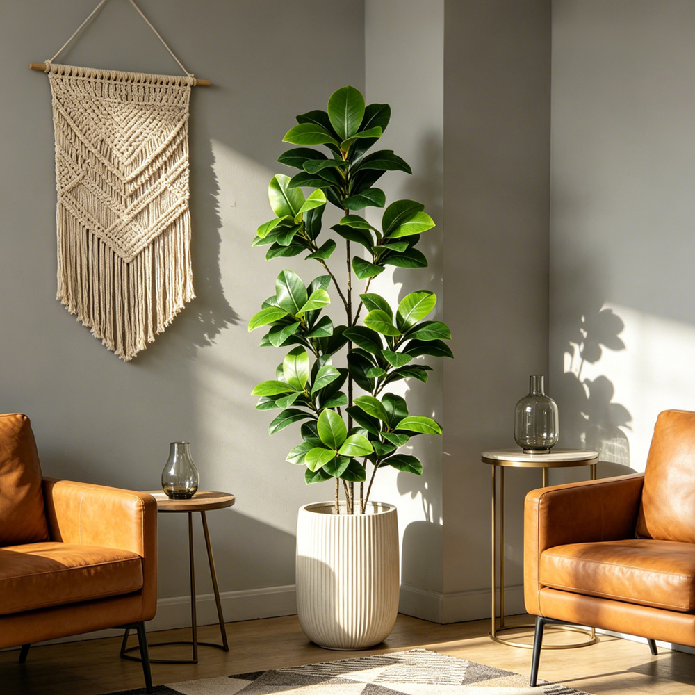 74-140cm大型人工バニヤンツリー、トロピカルフィドルフ - Fiddle Leaf Fig のレビューと価格