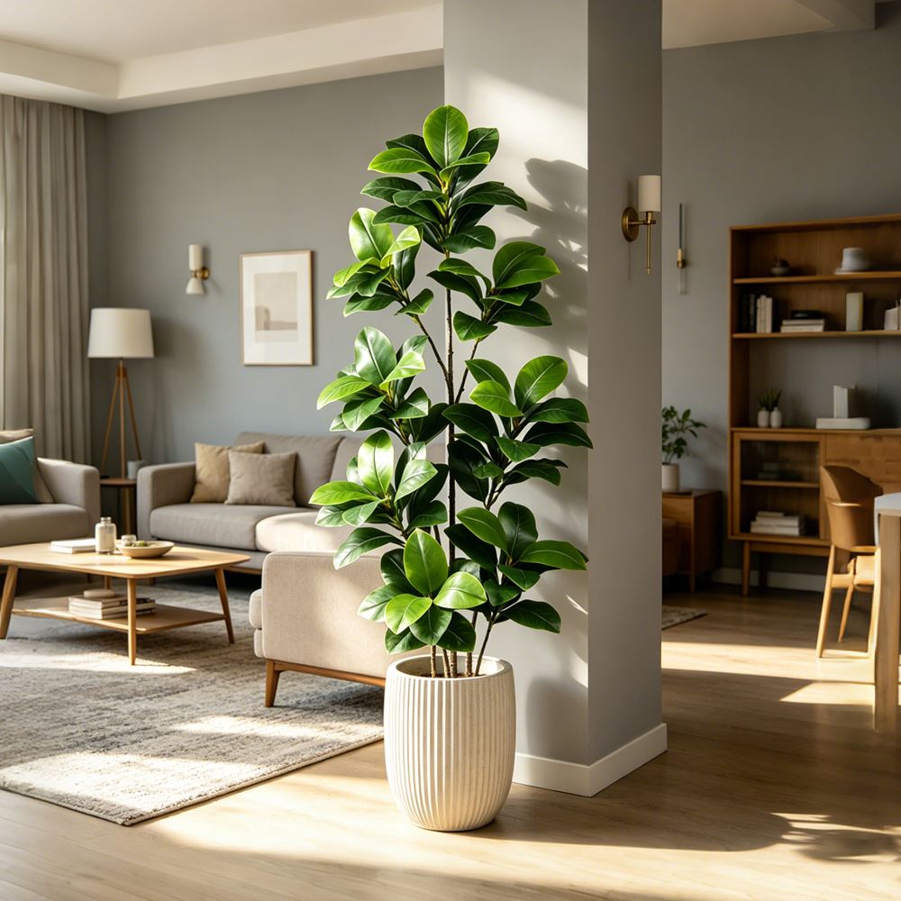 74-140cm大型人工バニヤンツリー、トロピカルフィドルフ - Fiddle Leaf Fig のレビューと価格